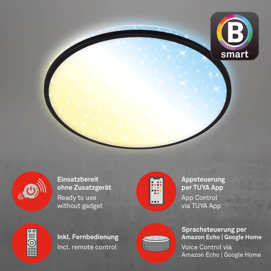 Brilo - Iluminação de teto LED com regulação STARRY SKY LED/42W/230V 3000-6500K Wi-Fi Tuya + controlo remoto