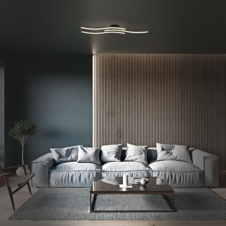 Brilo - Iluminação de teto LED LED/19W/230V 3000K preto