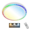 Brilo - Iluminação de teto RGBW com regulação STARRY SKY LED/24W/230V 3000-6500K + controlo remoto