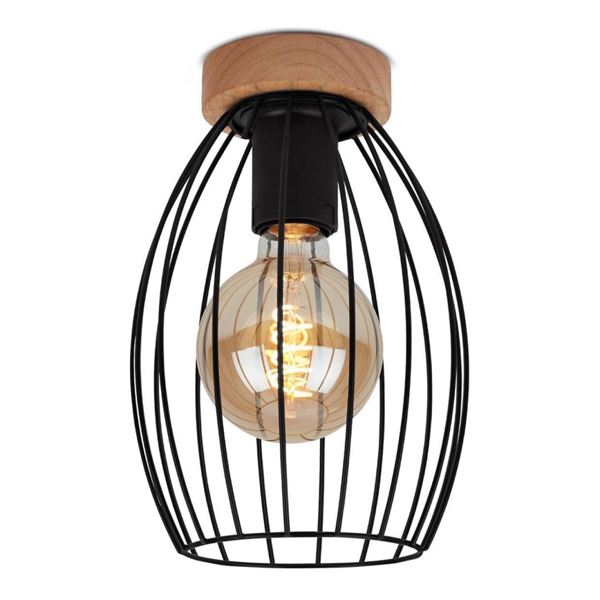 Brilo - Iluminação de teto WAKTU 1xE27/60W/230V árvore da borracha