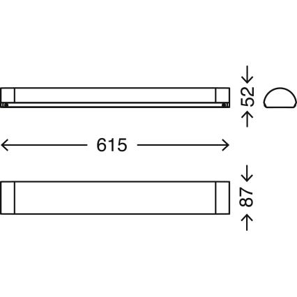 Brilo - Iluminação LED para espelho de banheiro BATH LED/8W/230V IP44