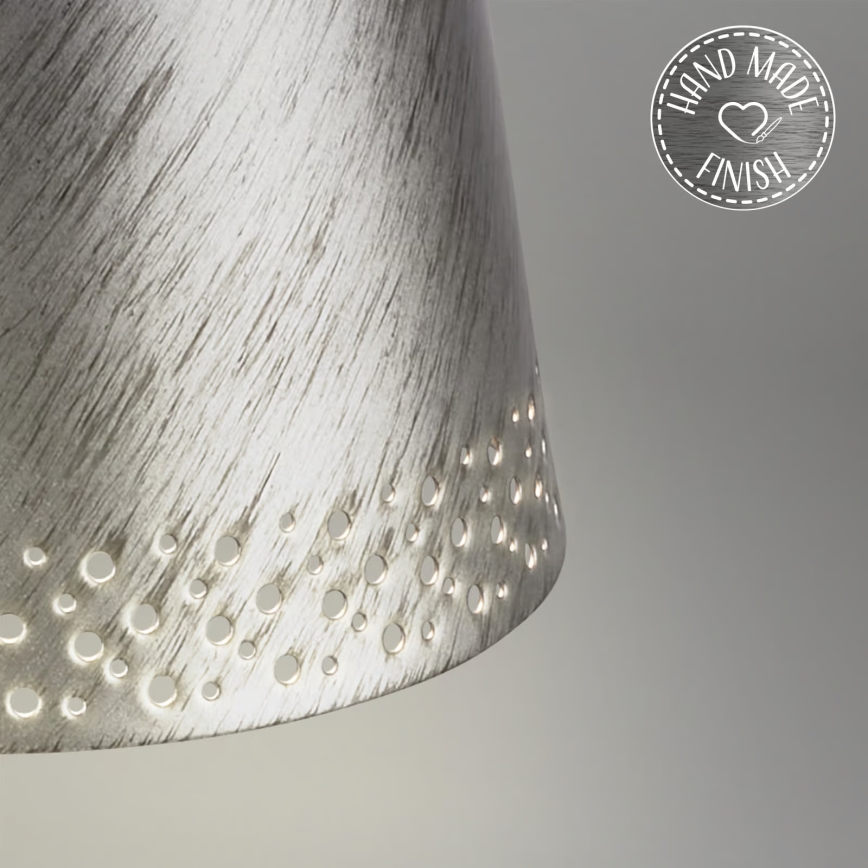 Brilo - Candeeiro de mesa tátil recarregável para exterior KIKI, dimerizável, LED 2,6 W / 5 V, IP44, 2600 mAh, prateado