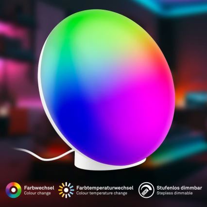 Brilo - Lâmpada de mesa recarregável e dimerizável LED RGBIC TARA LED/6W/5V 3000-6500K Wi-Fi Tuya + comando remoto