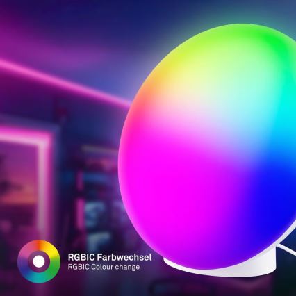 Brilo - Lâmpada de mesa recarregável e dimerizável LED RGBIC TARA LED/6W/5V 3000-6500K Wi-Fi Tuya + comando remoto