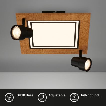 Brilo - Plafon LED LED/12W/230V + 2xGU10/9W 3000K