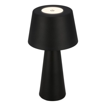 Brilo - LED Regulação rechargeable exterior candeeiro de mesa LED/3,5W/5V IP44 preto