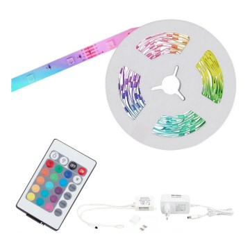 Brilo - LED RGB Tira com regulação 11,5m LED/24W/230V + controlo remoto