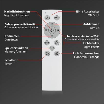 Brilo - LED RGBW Candeeiro de mesa com regulação LED/9W/230V 3000-6500K Wi-Fi Tuya + comando