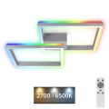 Brilo - LED RGBW Candelabro integrado com regulação FRAME 2xLED/17W/230V 2700-6500K + controlo remoto