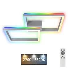 Brilo - LED RGBW Candelabro integrado com regulação FRAME 2xLED/17W/230V 2700-6500K + controlo remoto