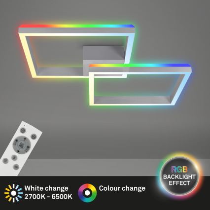 Brilo - LED RGBW Candelabro integrado com regulação FRAME 2xLED/17W/230V 2700-6500K + controlo remoto