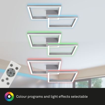 Brilo - LED RGBW Candelabro integrado com regulação FRAME 2xLED/17W/230V 2700-6500K + controlo remoto