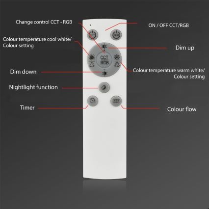 Brilo - LED RGBW Candelabro integrado com regulação FRAME 2xLED/17W/230V 2700-6500K + controlo remoto