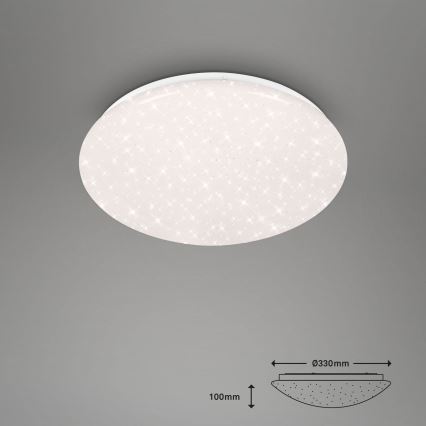 Brilo - LED RGBW Iluminação para casa de banho com regulação LED/19W/230V 3000-6500K IP44 Wi-Fi Tuya + comando