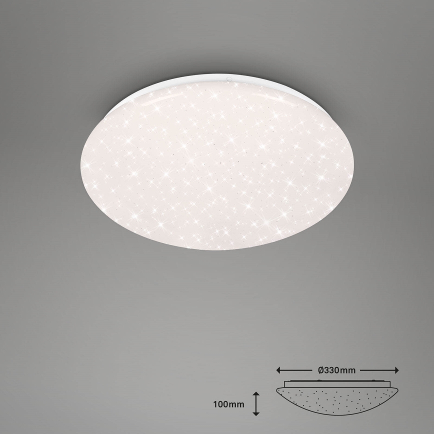 Brilo - LED RGBW Iluminação para casa de banho com regulação LED/19W/230V 3000-6500K IP44 Wi-Fi Tuya + comando