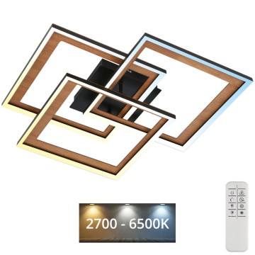 Brilo - Luminária de teto LED dimmerizável FRAME LED/45W/230V 2700-6500K + controlo remoto