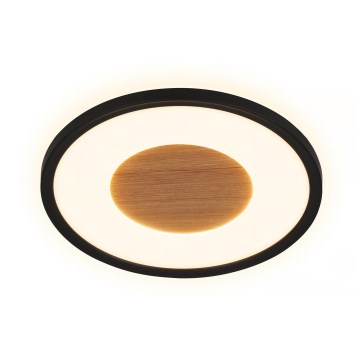 Brilo - Luminária de teto LED SUFIT WOOD, 18W/230V, 3000K, Ø29 cm