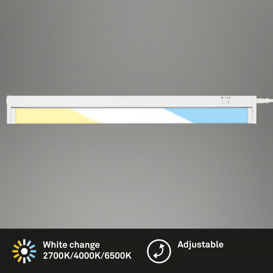 Brilo - Luminária LED sob armário LED/6W/230V 2700/4000/6500K 54,5 cm branca