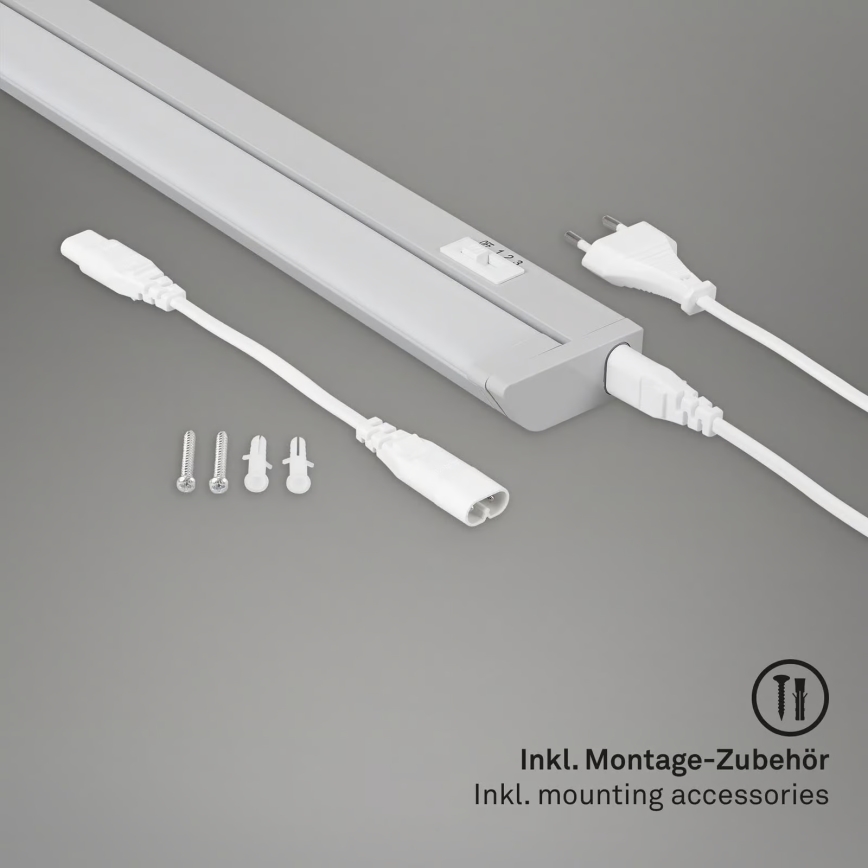 Brilo - Luminária LED sob armário LED/6W/230V 2700/4000/6500K 54,5 cm prateada