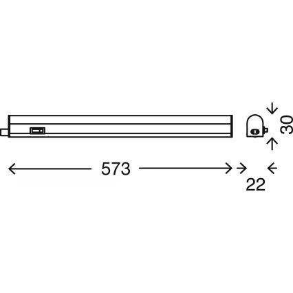 Brilo - Luminária LED sob armário LED/8W/230V 4000K 58,5 cm