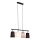 Brilo - Lustre suspenso com cabo 4xE27/40W/230V preto/cinzento/branco