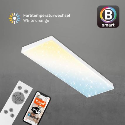 Brilo - Painel integrado LED com regulação FRAMELESS LED/28W/230V 3000-6500K Wi-Fi Tuya + comando