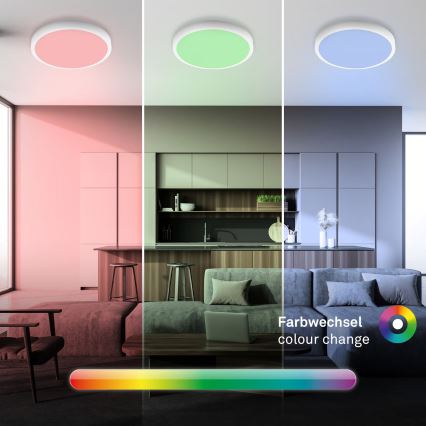 Brilo - LED RGBW Candeeiro de tecto dimerizável LED/20W/230V 2200-6500K Wi-Fi Tuya pr. 27 cm