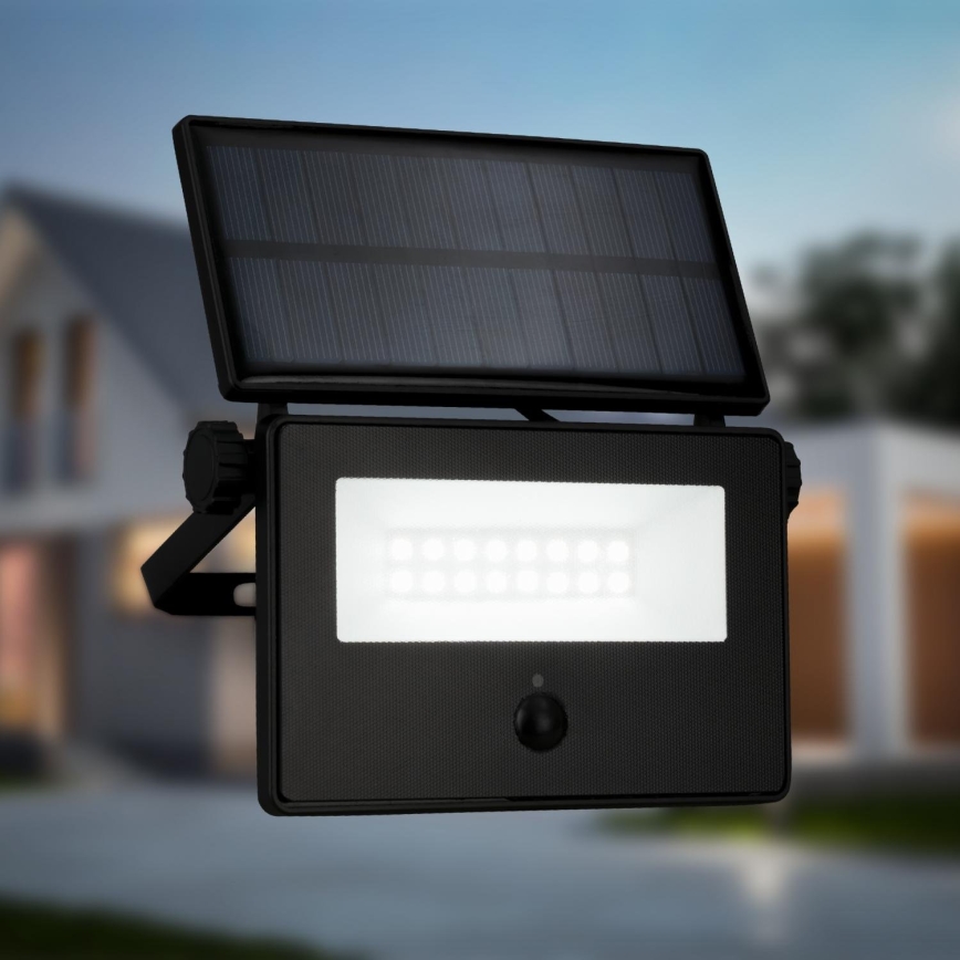Brilo - Refletor solar LED com sensor LED/5W/5,5V IP54 1200 mAh