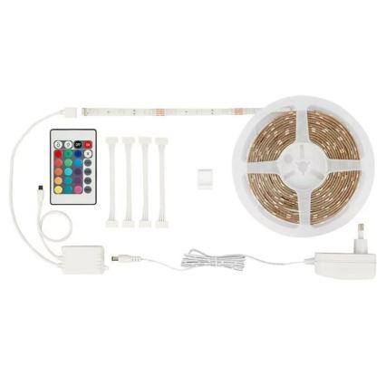 Brilo - Tira LED RGBW com regulação 6,5m LED/22W/230V + controlo remoto