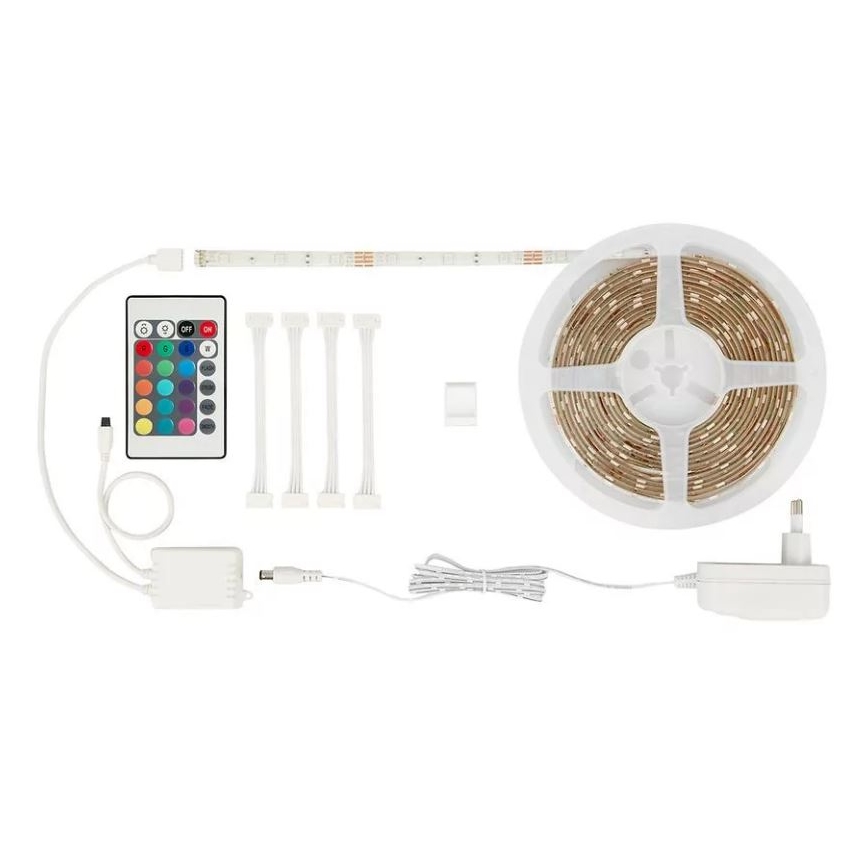 Brilo - Tira LED RGBW com regulação 6,5m LED/22W/230V + controlo remoto