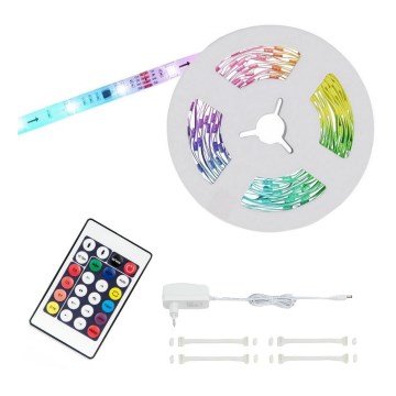 Brilo - Tira LED RGBW com regulação 6,5m LED/24W/230V + controlo remoto