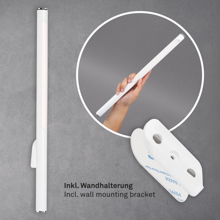 Briloner 1384-016 - Lâmpada de pé LED tátil dimmerizável 2 em 1 EVERYWHERE LED/2,3W/5V 2000 mAh