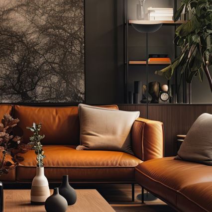 Briloner 1500015 - Candeeiro de pé LED dimerizável ESTATE LED/8W/5V 4000 mAh preto