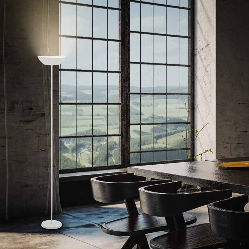 Briloner 1500016 - Candeeiro de pé LED regulável ESTATE LED/8W/5V 4000 mAh branco