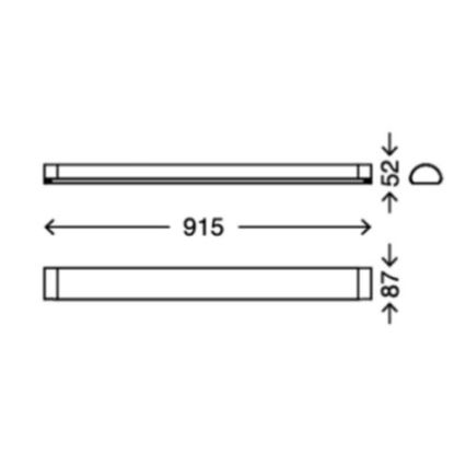Briloner 2070-218 - Iluminação LED para espelho de banheiro BATH LED/15W/230V IP44