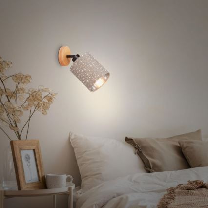 Briloner 2078-011 - Foco de parede SPOTLIGHT 1xE27/25W/230V bege