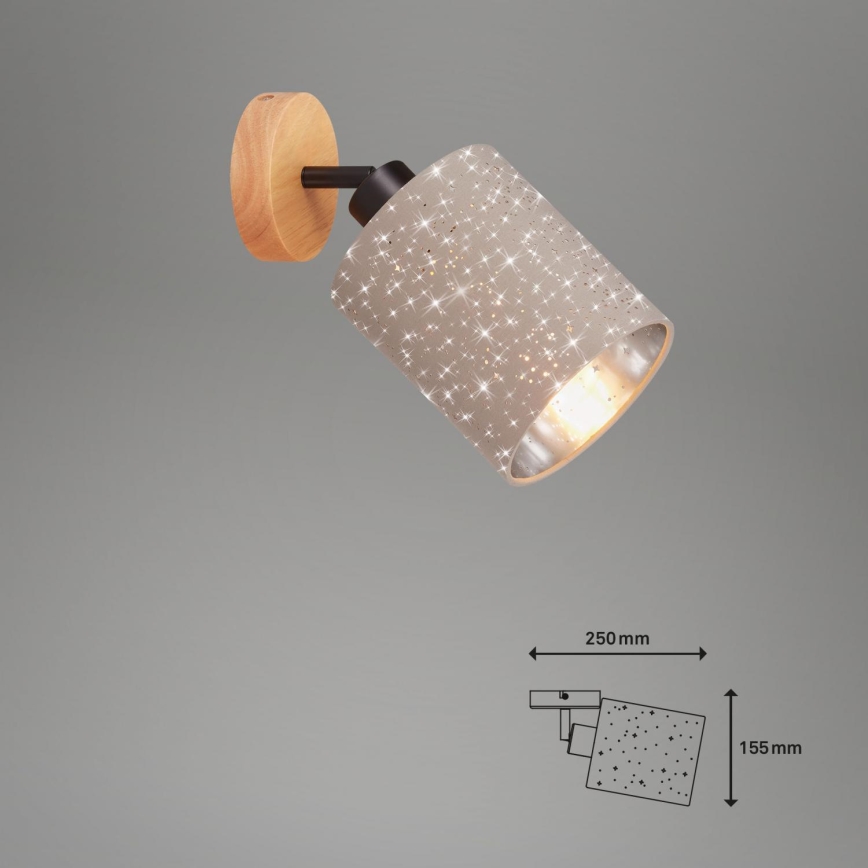 Briloner 2078-011 - Foco de parede SPOTLIGHT 1xE27/25W/230V bege