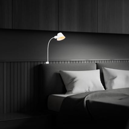 Briloner 2079-016 - Candeeiro flexível de parede 1xE27/10W/230V branco