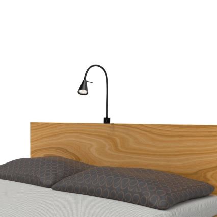 Briloner 2080-015 - Candeeiro de parede LED COMFORT LIGHT 1xGU10/5W/230V preto