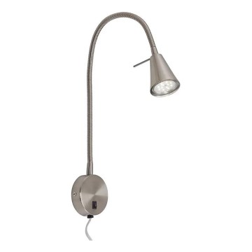 Briloner 2082-012 - Candeeiro de parede LED flexível COMFORT LIGHT 1xGU10/5W/230V cromo fosco