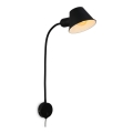 Briloner 2089-015 - Lâmpada de parede flexível BRELLO 1xE27/10W/230V preta