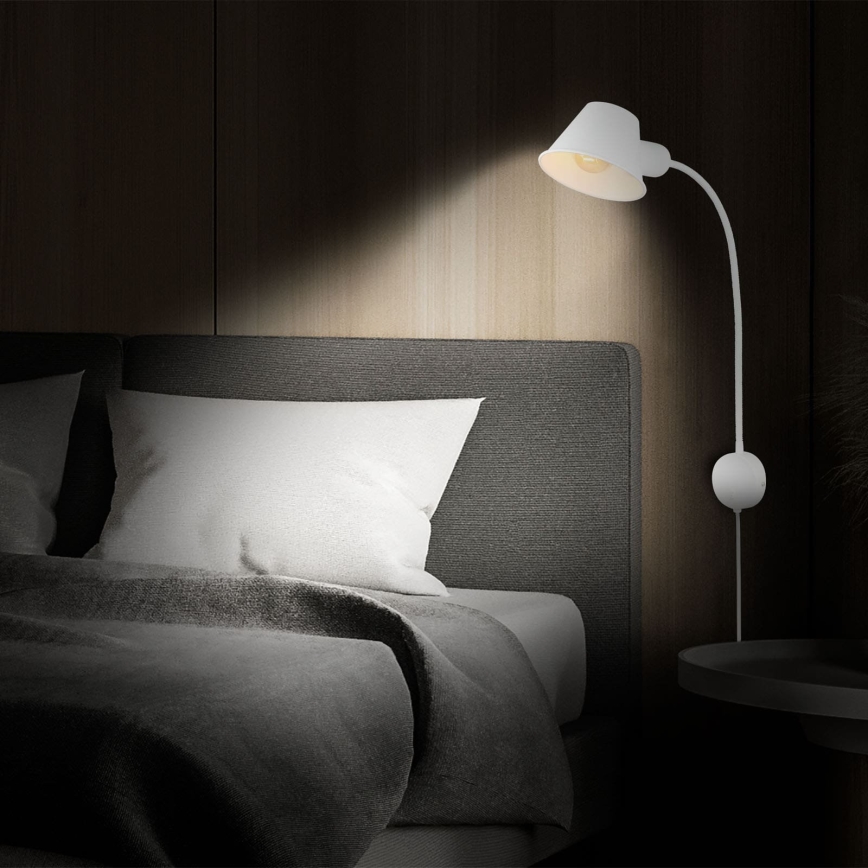 Briloner 2089-016 - Luminária de parede flexível BRELLO 1xE27/10W/230V branca