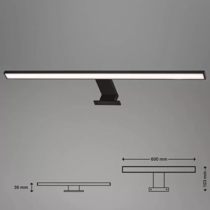 Briloner 2104-115 - Iluminação LED para espelho de banheiro DUN LED/8W/230V 60 cm IP44