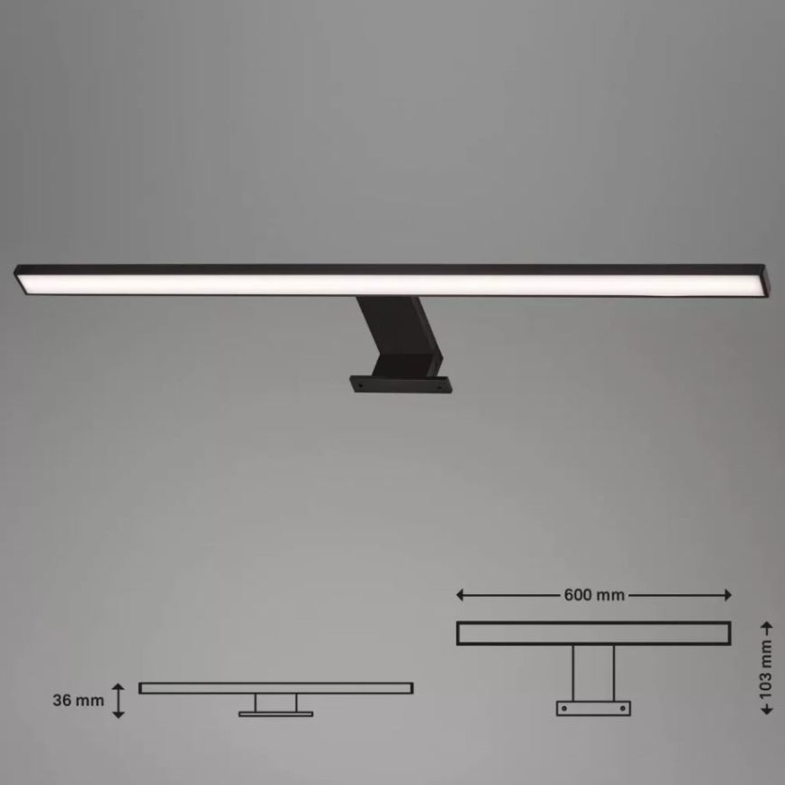 Briloner 2104-115 - Iluminação LED para espelho de banheiro DUN LED/8W/230V 60 cm IP44