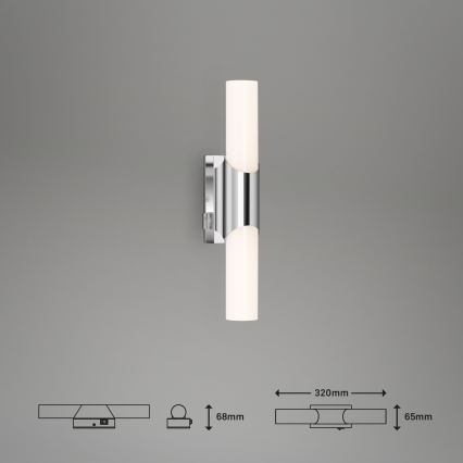 Briloner 2111-018 - Iluminação de parede de casa de banho LED SPLASH LED/6,5W/230V IP44