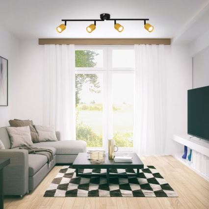 Briloner 2145-047 - Luminária de teto com 4 focos, 4x GU10/9W/230V