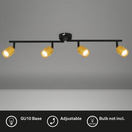 Briloner 2145-047 - Luminária de teto com 4 focos, 4x GU10/9W/230V