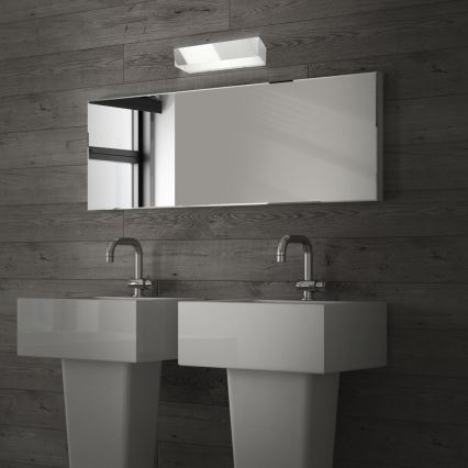 Briloner 2204-018 - Iluminação de parede exterior LED LED/8W/230V IP44 cromado brilhante