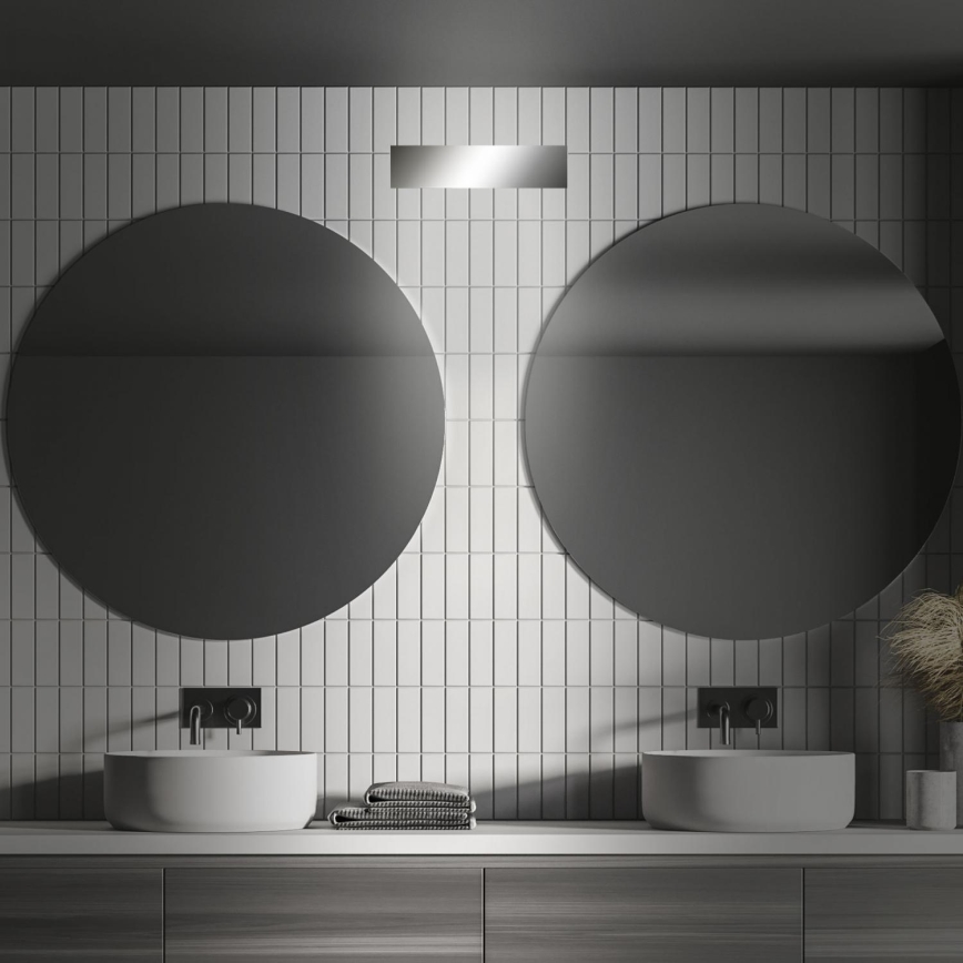 Briloner 2204-018 - Iluminação de parede exterior LED LED/8W/230V IP44 cromado brilhante