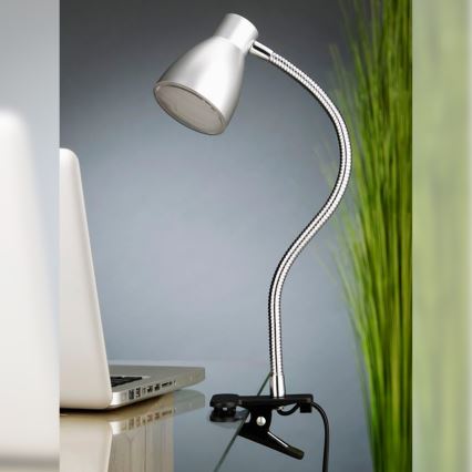 Briloner 2615-014P - Candeeiro com clipe LED GRIP LED/2,5W/230V prateado